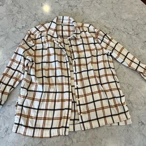 Thick and cozy Madewell flannel shirt size XL